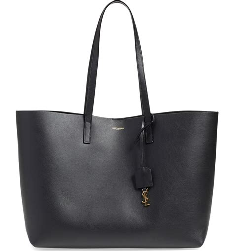 saint laurent leather shopper.